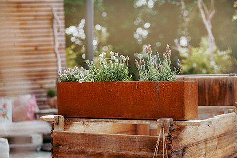 Blumenkasten Corten