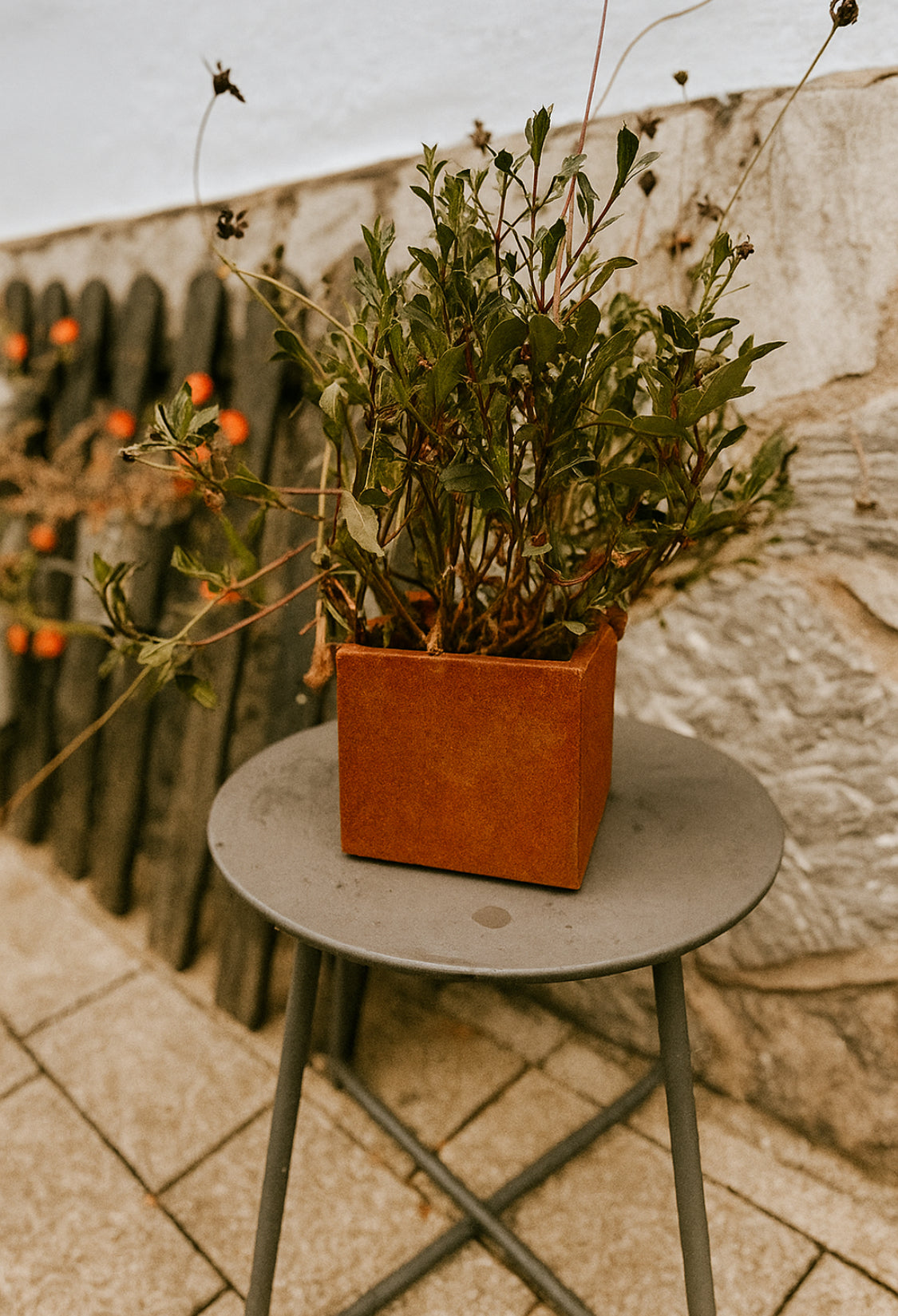 Blumentopf Corten