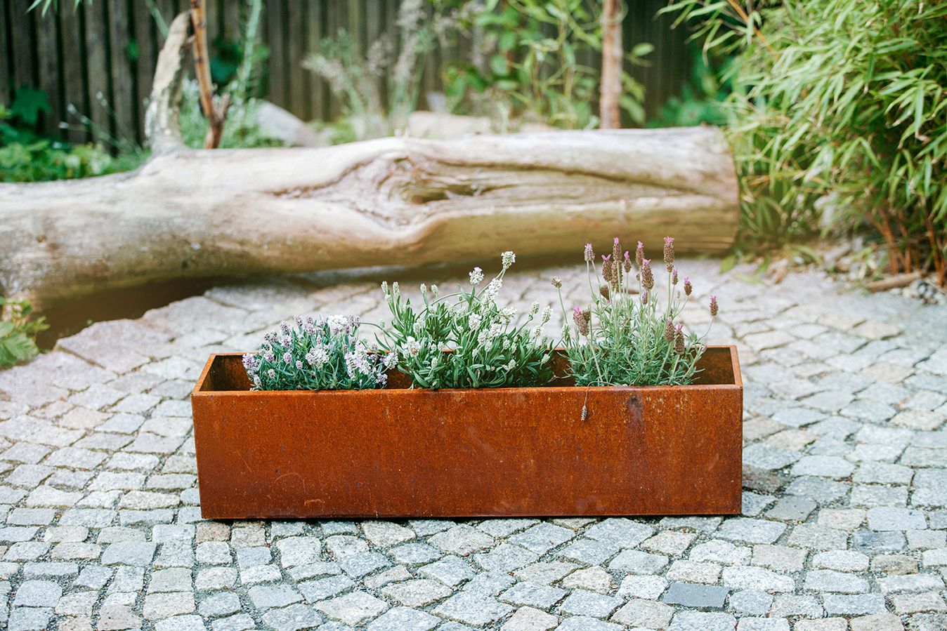 geteilte blumenkästen Blumenkasten Corten – Industriestil