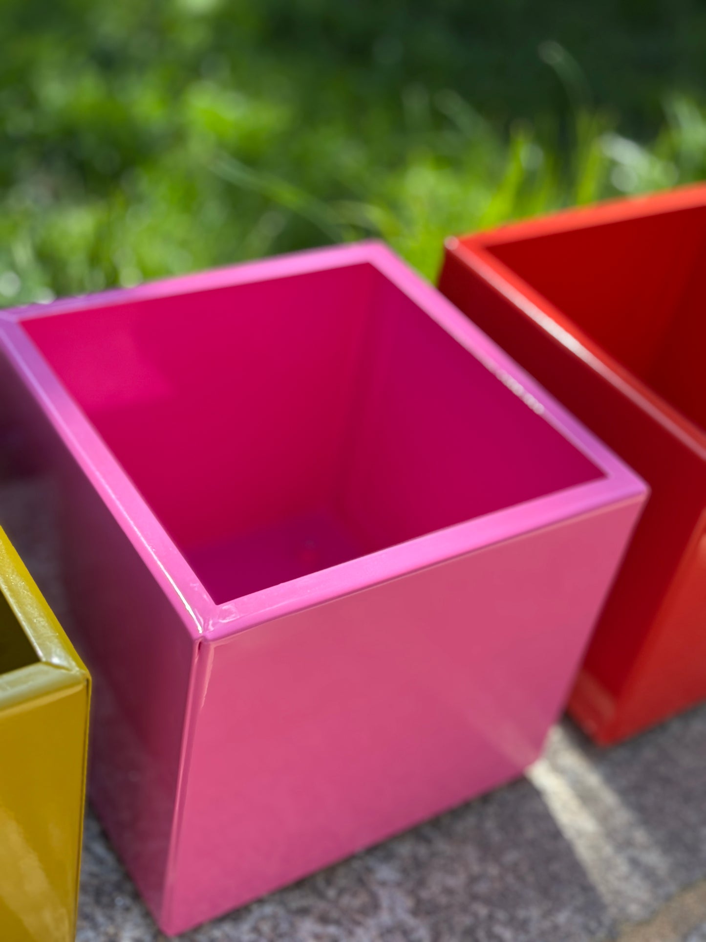 Blumentopf / Übertopf / Box colorful