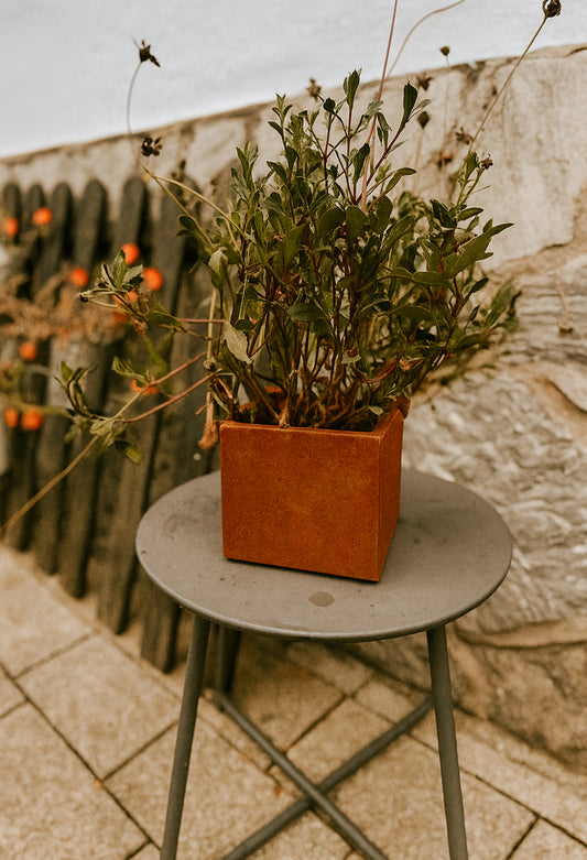 Blumentopf Corten
